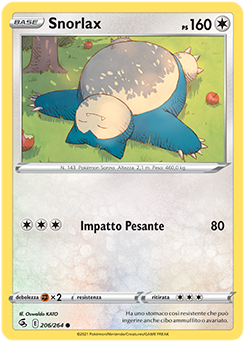 Snorlax 206/264 Reverse NM (ITA)