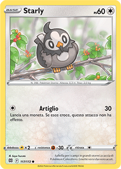 Starly 117/172 Reverse NM (ITA)
