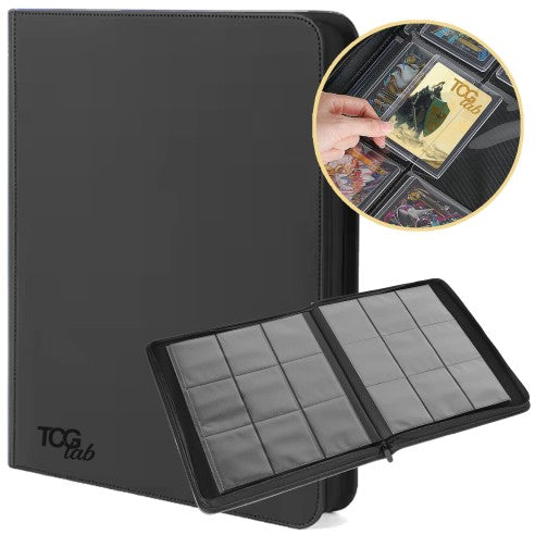 Raccoglitore Premium TCG Lab Per Top Loader a 9 Tasche Nero