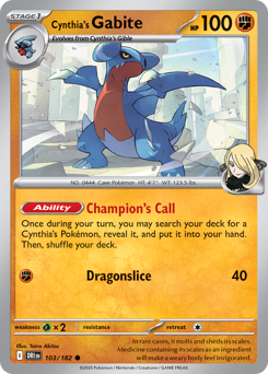 Gabite di Camilla 103/244 Reverse NM (ITA)