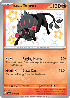 Tauros di Paldea 111/245 NM (ITA)