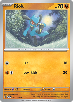 Riolu 112/198 Reverse NM (ITA)