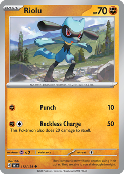 Riolu 113/198 Reverse NM (ITA)