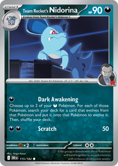 Nidorina del Team Rocket 115/244 NM (ITA)