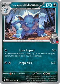 Nidoqueen del Team Rocket 116/244 NM (ITA)