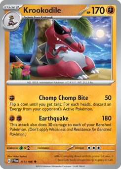 Krookodile 117/198 Reverse NM (ITA)