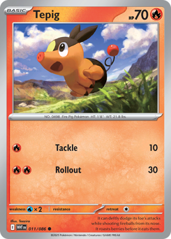 Tepig 011/173 Master Ball NM (ITA)