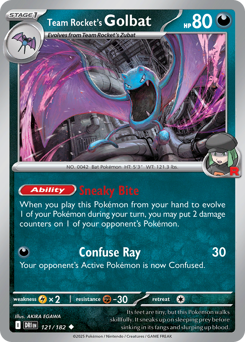Golbat del Team Rocket 121/244 NM (ITA)