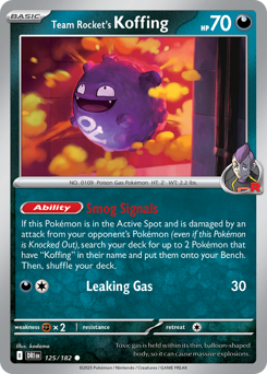 Koffing del Team Rocket 125/244 Reverse NM (ITA)