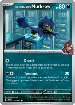 Murkrow del Team Rocket 127/244 Reverse NM (ITA)