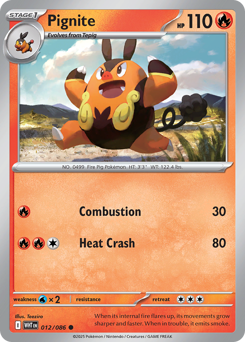 Pignite 012/173 Poké Ball NM (ITA)