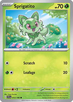 Sprigatito 013/198 Reverse NM (ITA)