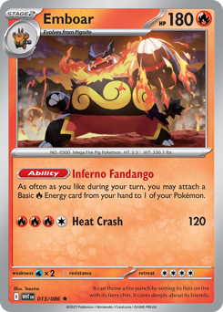 Emboar 013/173 Poké Ball NM (ITA)