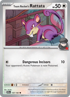 Rattata del Team Rocket 147/244 Reverse NM (ITA)