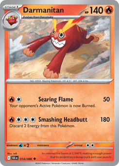 Darmanitan 014/172 Poké Ball NM (ITA)