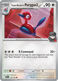 Porygon2 del Team Rocket 154/244 Reverse NM (ITA)