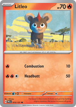 Litleo 015/180 Poké Ball NM (ITA)
