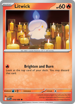 Litwick 016/173 Poké Ball NM (ITA)