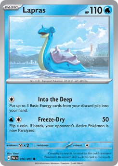 Lapras 016/245 Reverse NM (ITA)