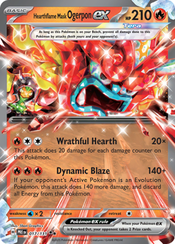 Ogerpon Maschera Focolare-ex 017/180 Poké Ball NM (ITA)