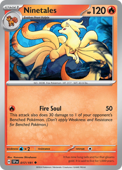 Ninetales 017/252 Reverse NM (ITA)