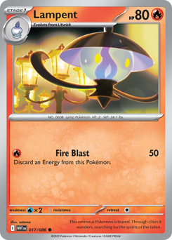 Lampent 017/173 Poké Ball NM (ITA)
