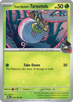 Tarountula del Team Rocket 019/244 NM (ITA)