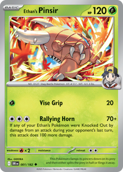 Pinsir di Armonio 001/244 Reverse NM (ITA)