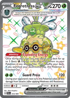 Forretress-ex 212/245 NM (ITA)