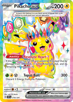 Pikachu-ex 219/252 NM (ITA)