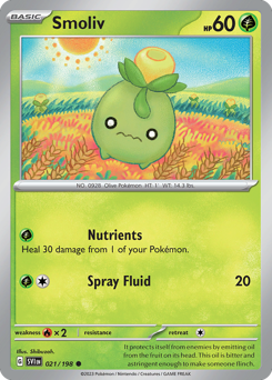 Smoliv 021/198 Reverse NM (ITA)