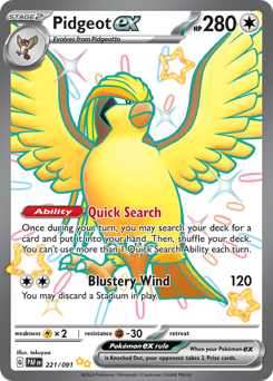 Pidgeot-ex 221/245 NM (ITA)