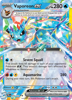 Vaporeon-ex 023/180 Poké Ball NM (ITA)