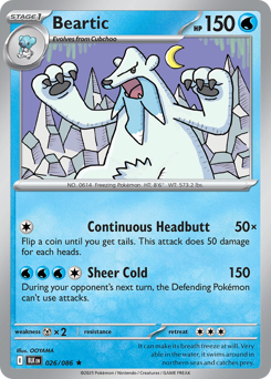Beartic 026/172 Master Ball NM (ITA)