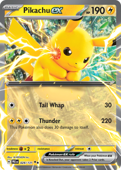 Pikachu-ex 028/180 Poké Ball NM (ITA)