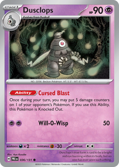Dusclops 036/180 Master Ball NM (ITA)