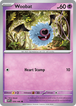 Woobat 036/173 Master Ball NM (ITA)