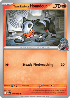 Houndour del Team Rocket 037/244 Reverse NM (ITA)