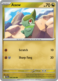 Axew 044/99 Reverse NM (ITA)