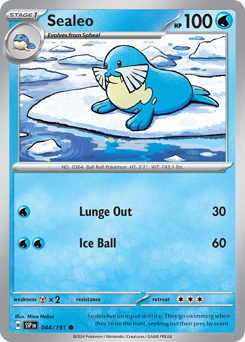 Sealeo 044/252 Reverse NM (ITA)