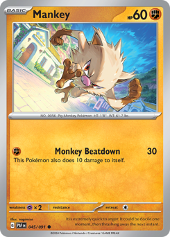 Mankey 045/245 Reverse NM (ITA)