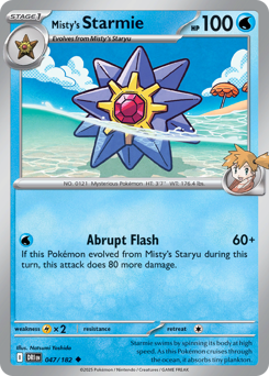 Starmie di Misty 047/244 NM (ITA)