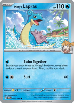 Lapras di Misty 050/244 Reverse NM (ITA)