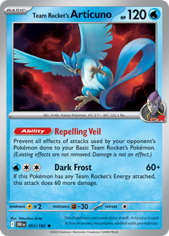 Articuno del Team Rocket 051/244 Reverse NM (ITA)
