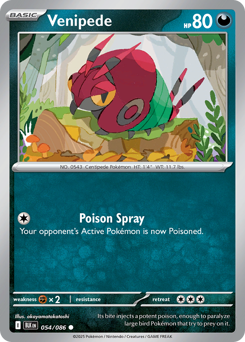 Venipede 054/172 Poké Ball NM (ITA)