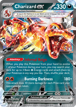 Charizard-ex 054/245 Reverse NM (ITA)
