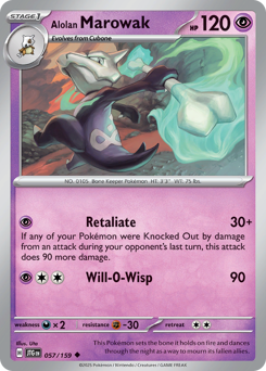 Marowak di Alola 057/190 Reverse NM (ITA)