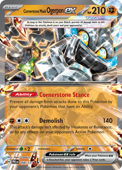 Ogerpon Maschera Fondamenta-ex 058/180 Master Ball NM (ITA)