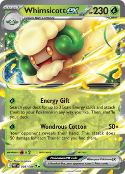 Whimsicott-ex 005/173 Master Ball NM (ITA)