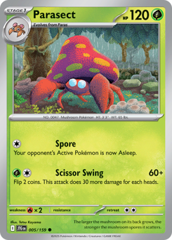 Parasect 005/190 Reverse NM (ITA)
